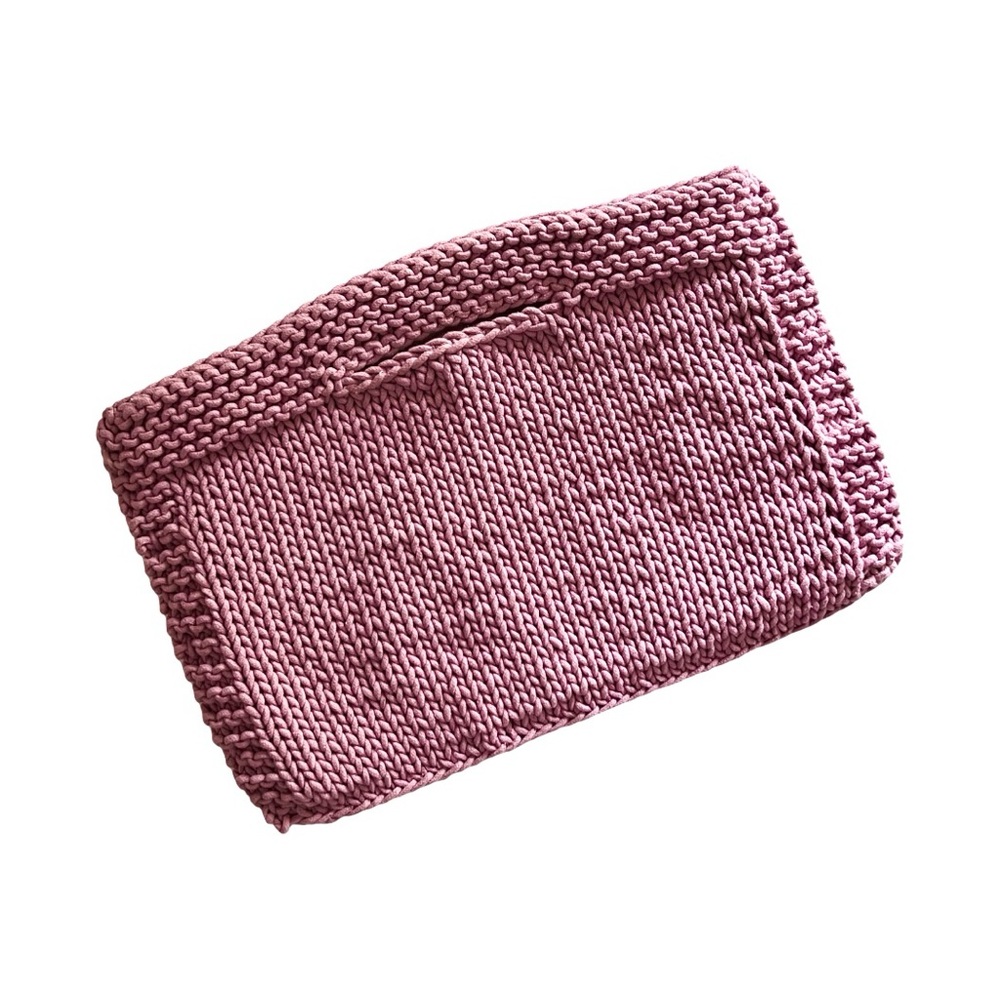 NWOT Pink Crochet Clutch